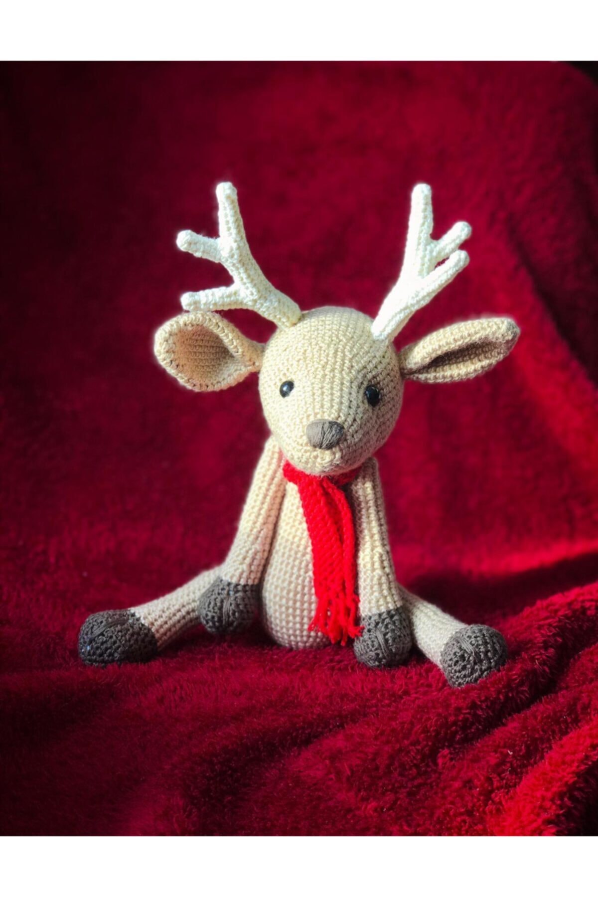 Esotik Amigurumi Organik Oyuncak Yılbaşı Geyiği