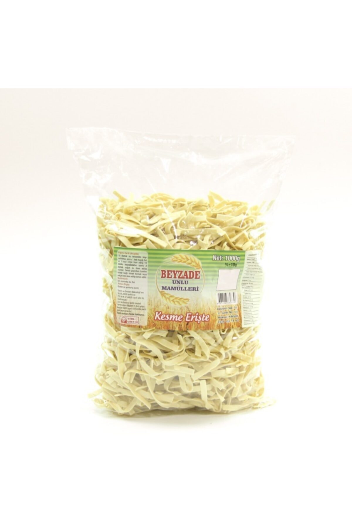 BEYZADE UNLU MAMÜLLERİ Şerit Erişte 1 Kg.