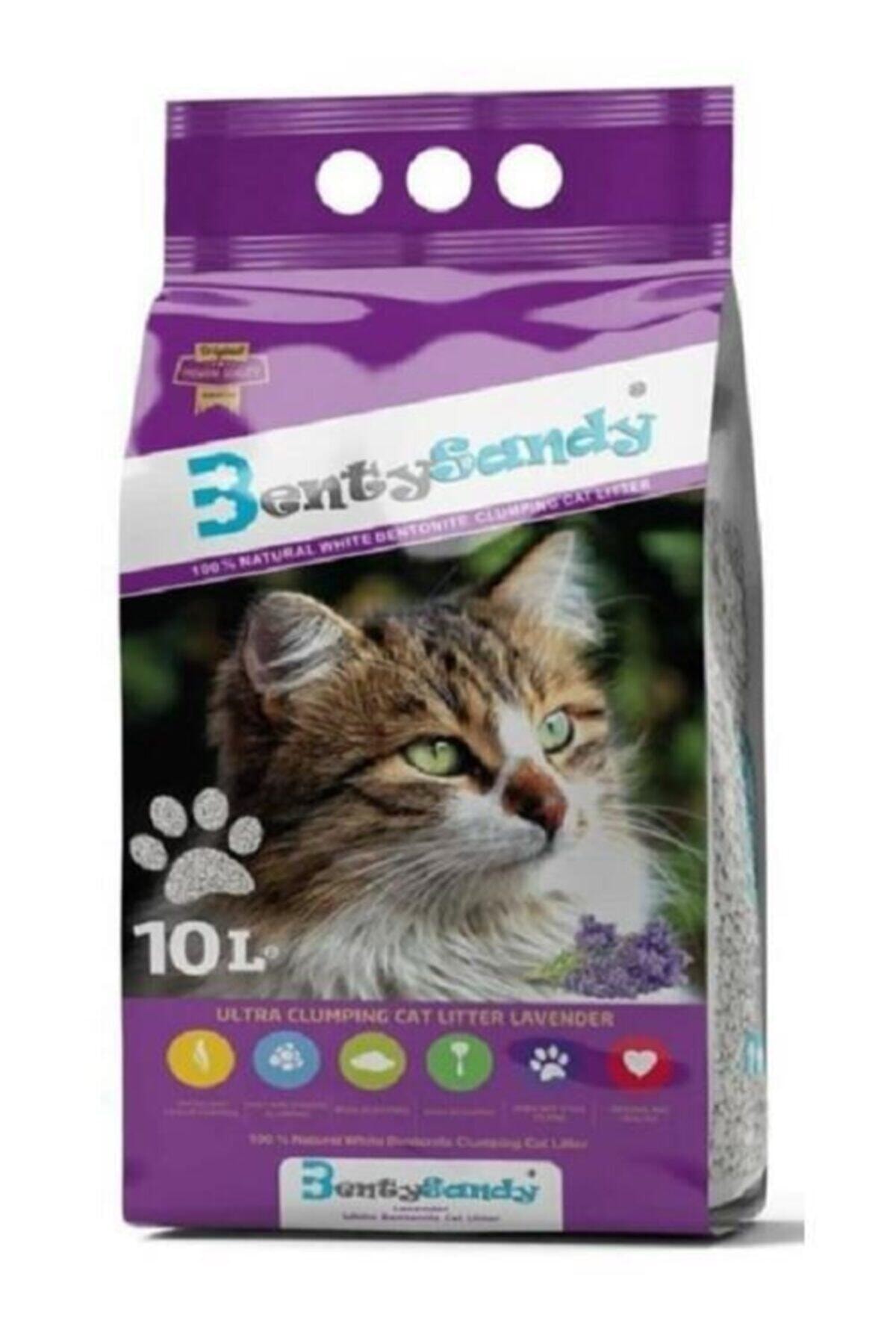 BentySandy Bentonit Kedi Kumu 10 Lt - Lavanta