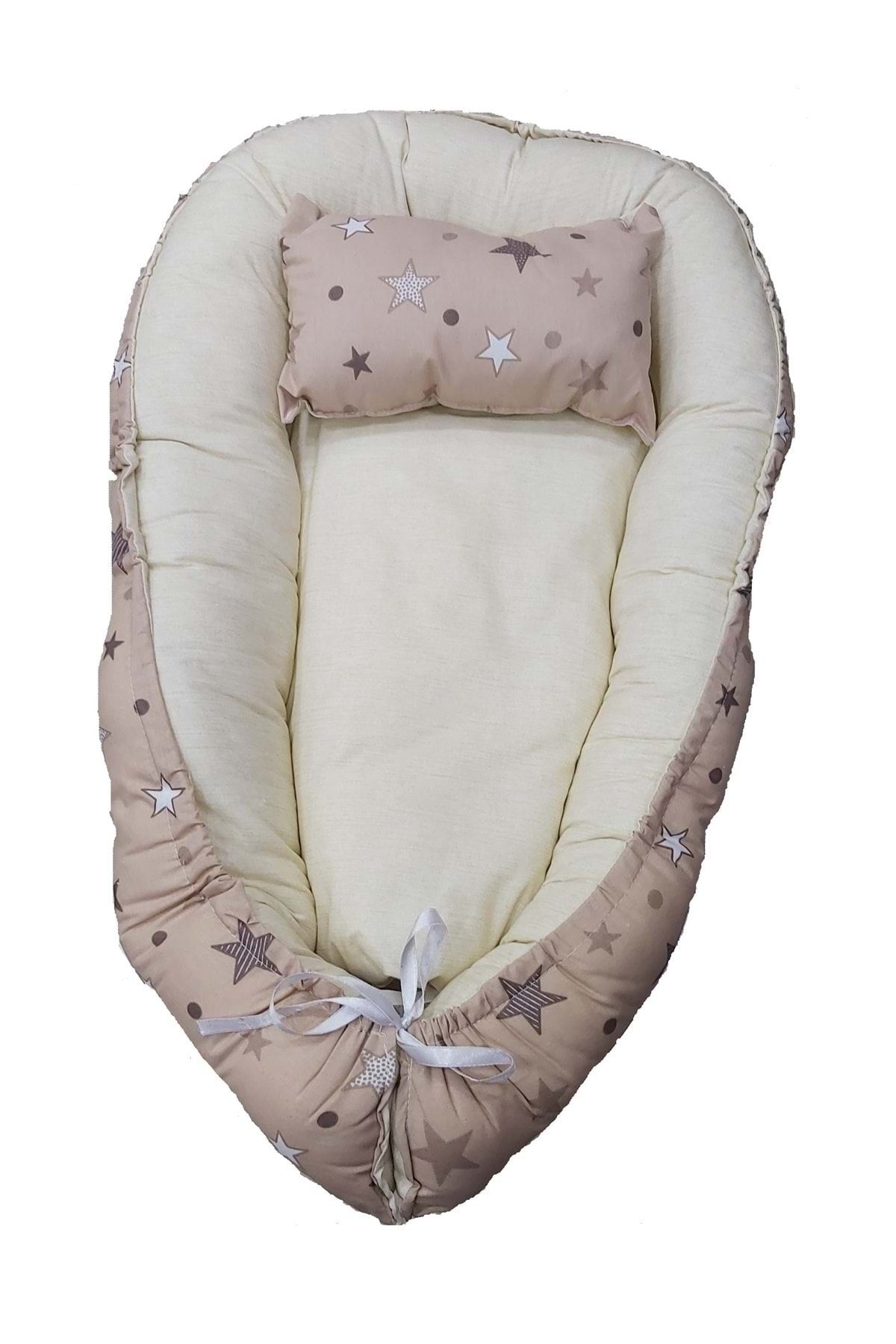 Martoğlu Babynest Bebek Uyku Yatağı Yıldızlı Kahve