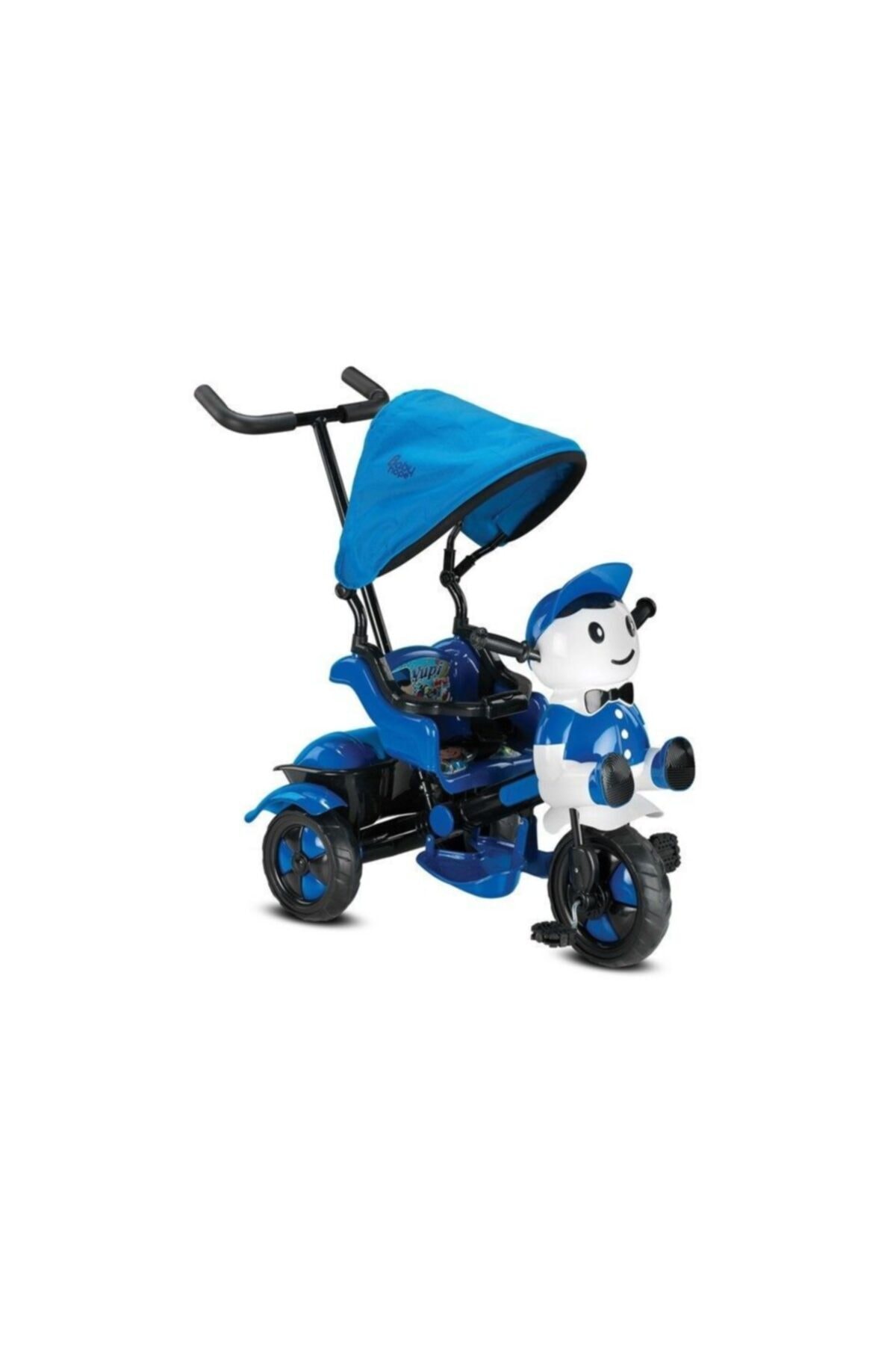 BabyHope 125 Yupi Panda Üçteker Çocuk Bisiklet 3 Teker Müzikli Lisanlı