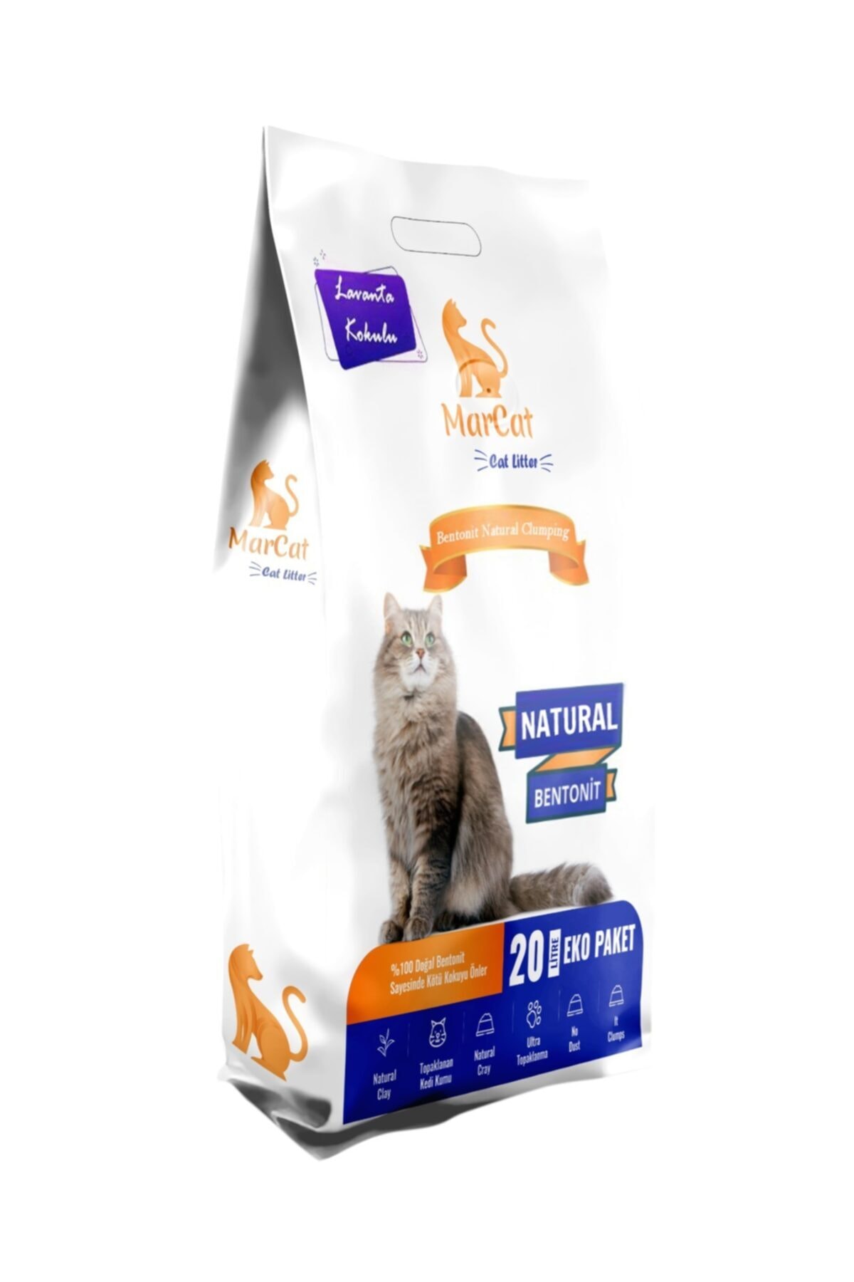 MarCat Kedi Kumu Natural Lavanta Kokulu 20 Lt