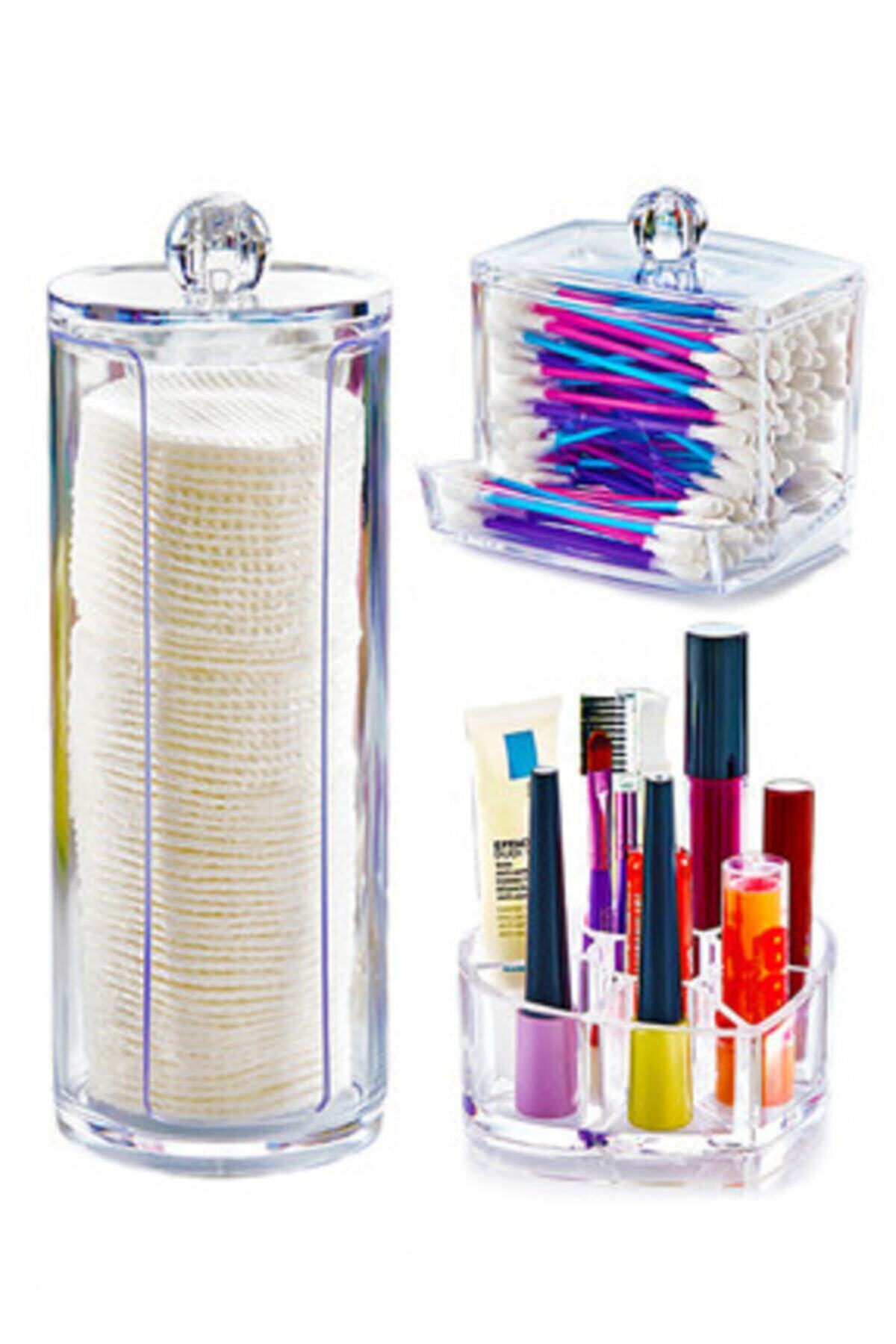Billhom 3'lü Makyaj Organizer Düzenleyici Set