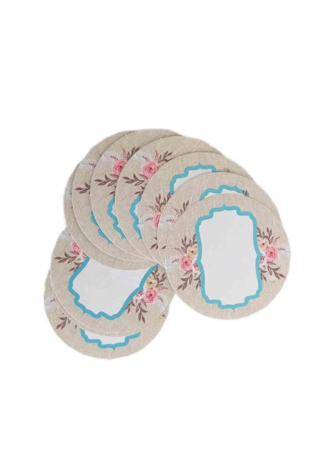 angel çanta aksesuar 10lu 7cm Yuvarlak Yazısız Etiket