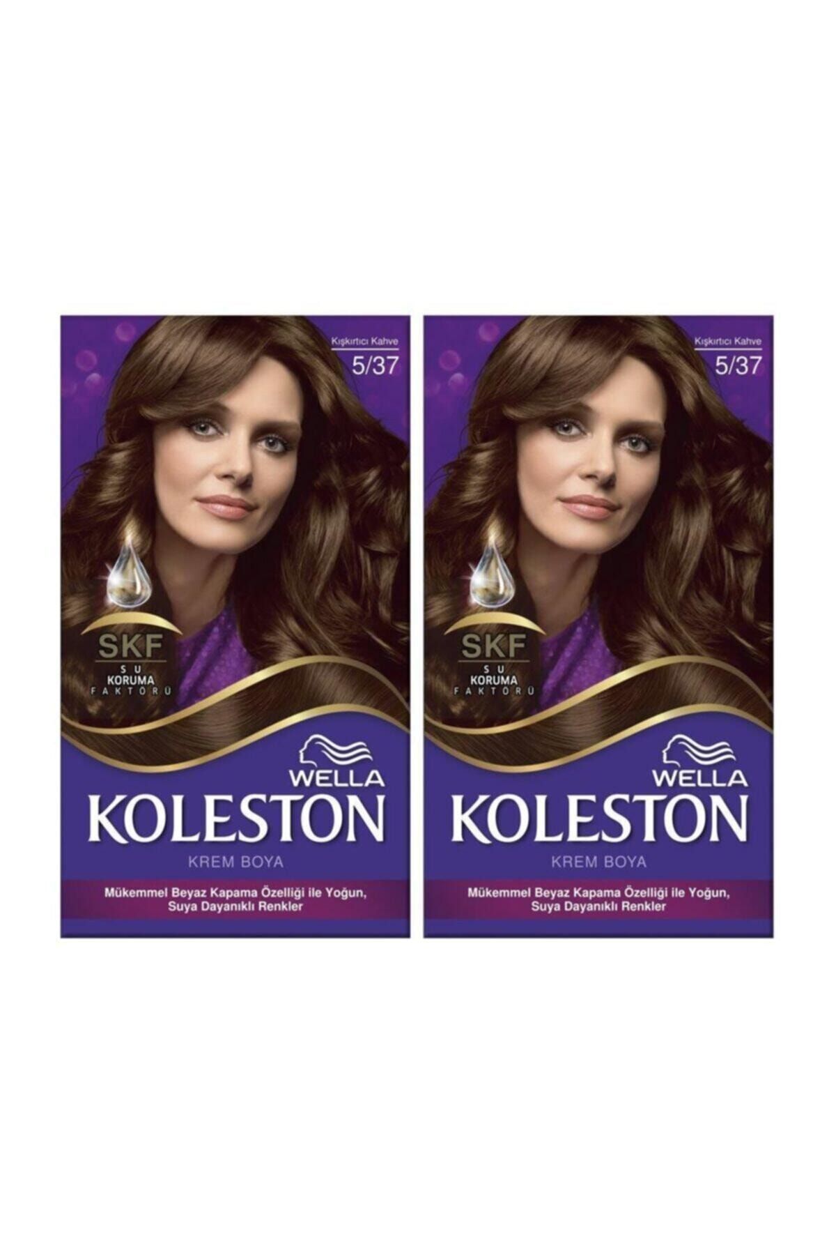 Koleston Wella Kit Boya 5-37 Kışkırtıcı Kahve 2 Adet