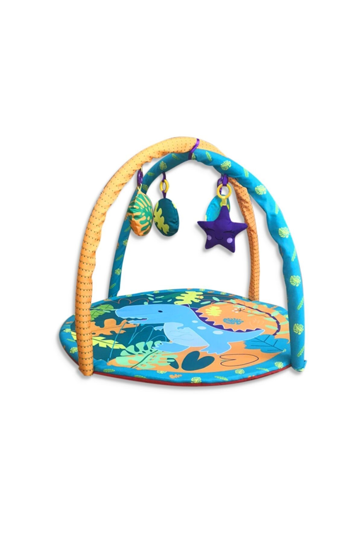 BNBOYUNCAK Dinazor Desenli Yastıklı Oyun Halısı