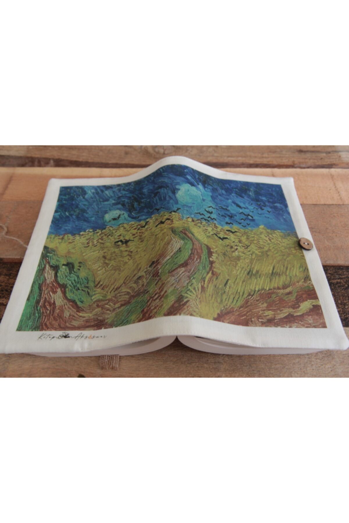 KitapAksesuar Van Gogh Tarlada Kargalar Kitap Kılıfı