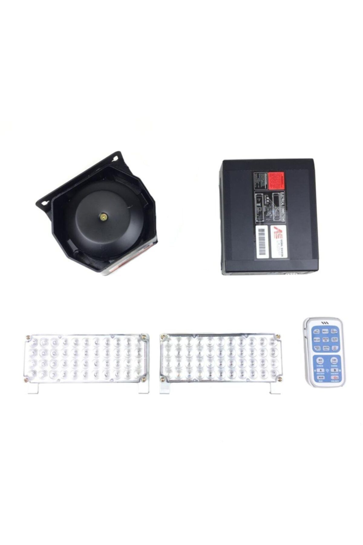 Space Mikrofonlu Led Ikaz Lamba Metal Uzaktan Kumandalı (13 Sesli) Siren/sssr45