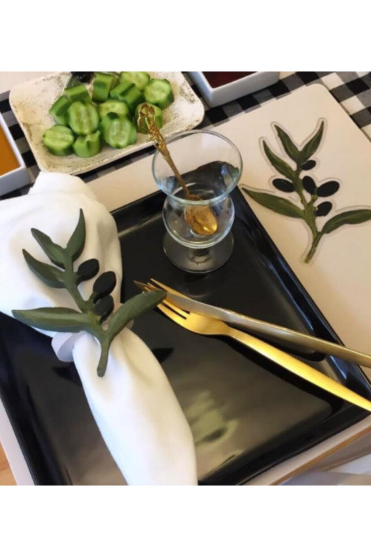 Sister Home Design Zeytin Peçete Halkası & Peçete Yüzüğü 2li