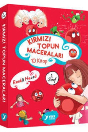 Konuşan Hayvanlar-kırmızı Topun Maceraları 1.sınıf 10 + 10 Kitap Renkli Hece Image 2
