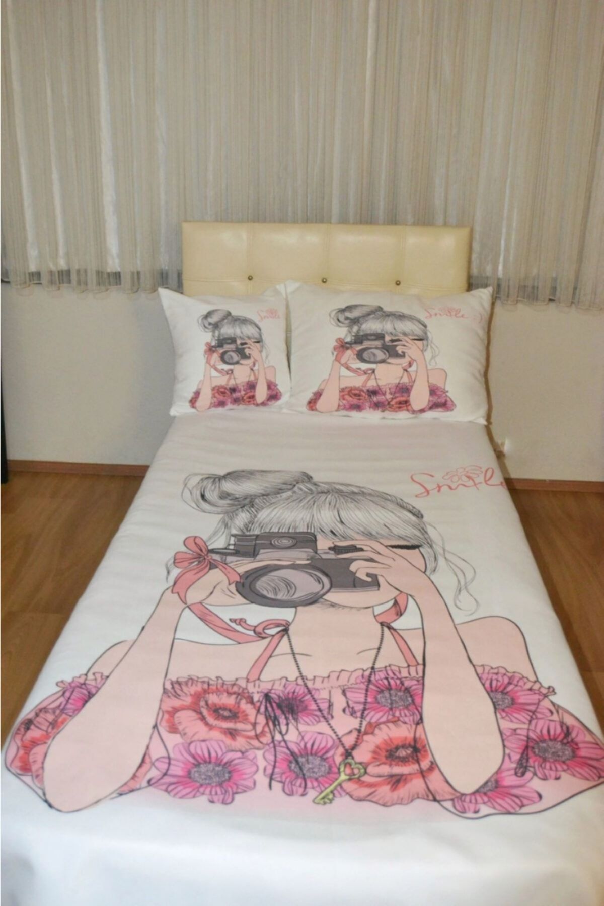 martı home Fotoğrafçı Kız Çocuk Yatak Örtüsü Takımı
