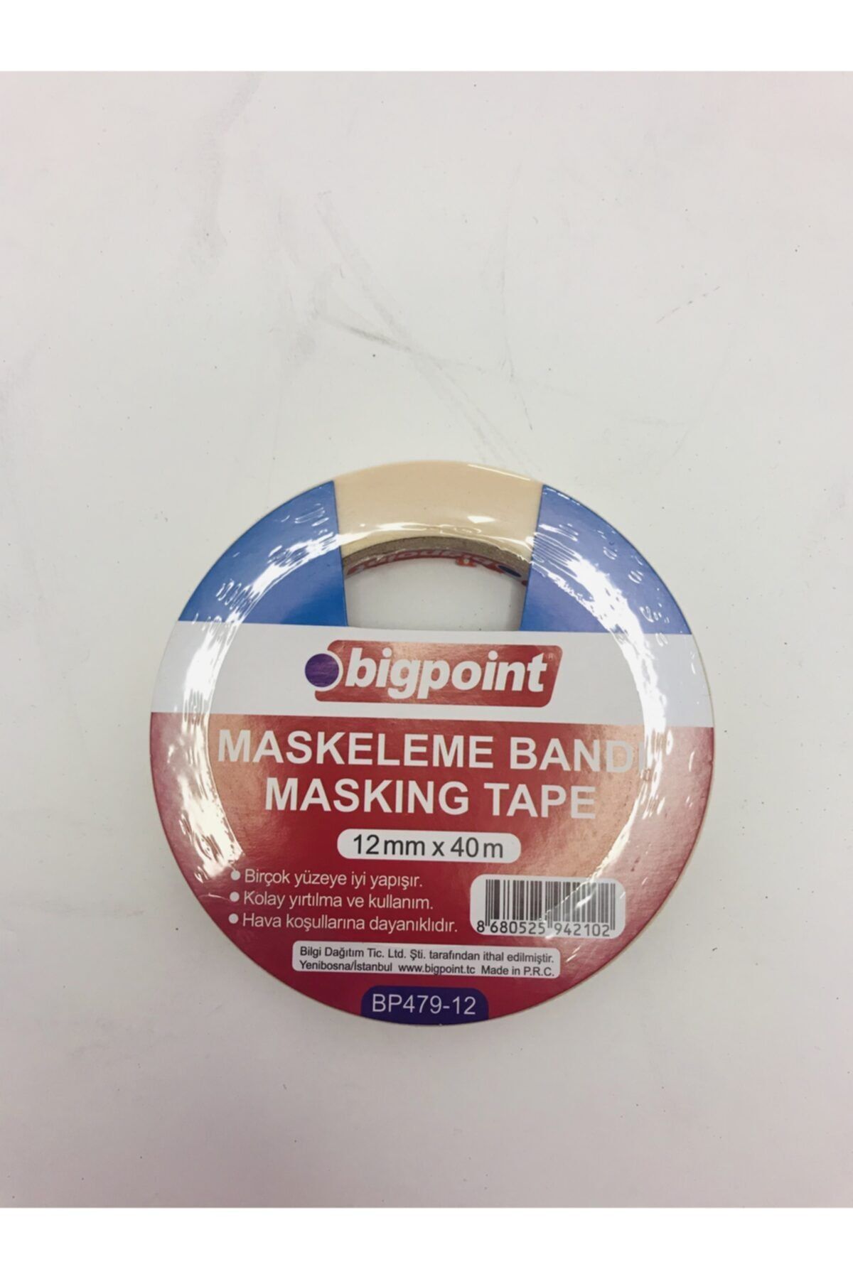 Bigpoint Maskeleme Bandı 12mm X 40m Uzunluk 1 Adet