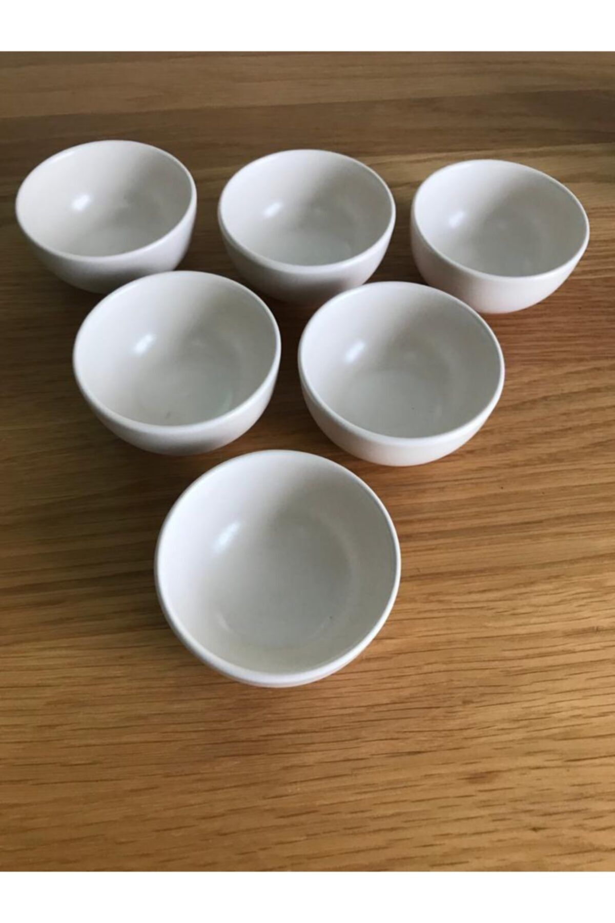 Keramika 8 Cm Çerezlik Beyaz Mat 6 Adet