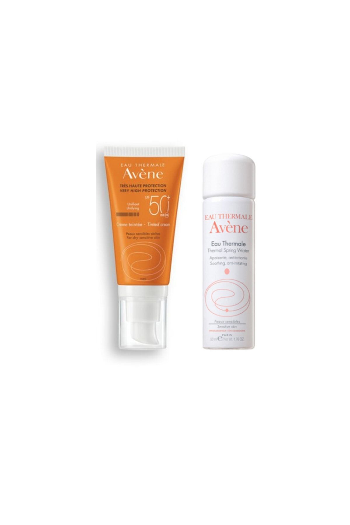 Avene Spf 50 Renkli Güneş Koruyucu Krem 50ml  Termal Su 50 ml