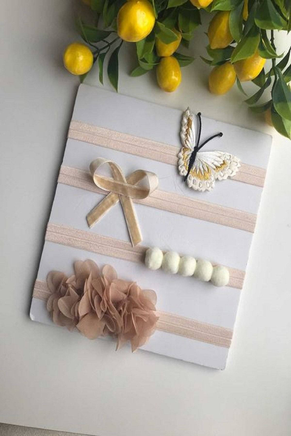 cici bandana Kız Çocuk Bebek 4 Farklı Modelde Saç Bandı Set