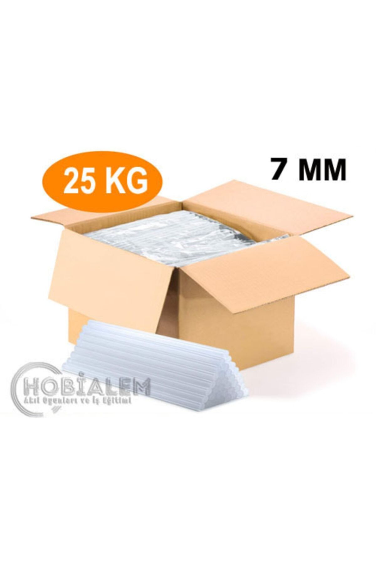 Hobialem 25 Kg, Ince Silikon, Sıcak Mum Silikon, 1.kalite Çubuk Silikon