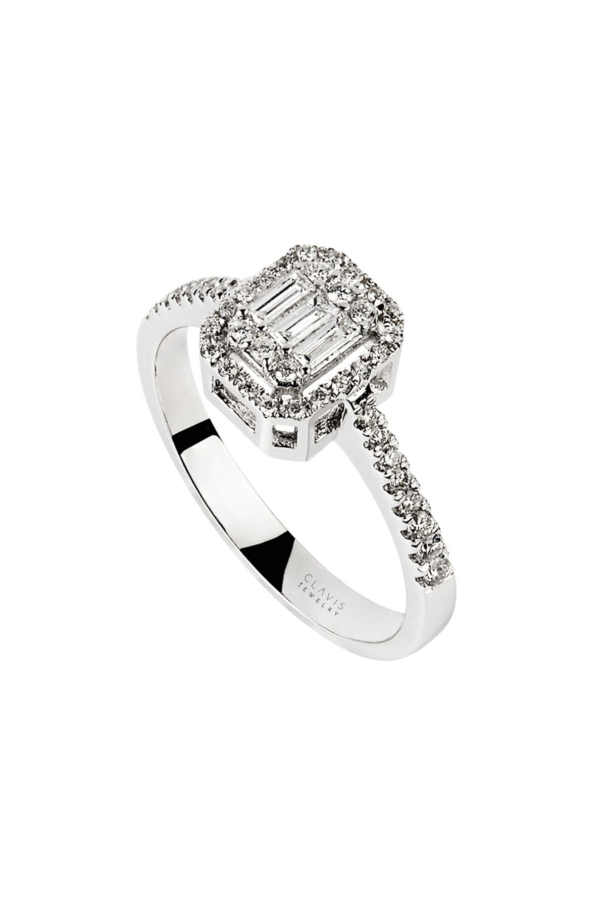 Clavis Jewelry Baget Pırlanta Yüzük (ckt2213)