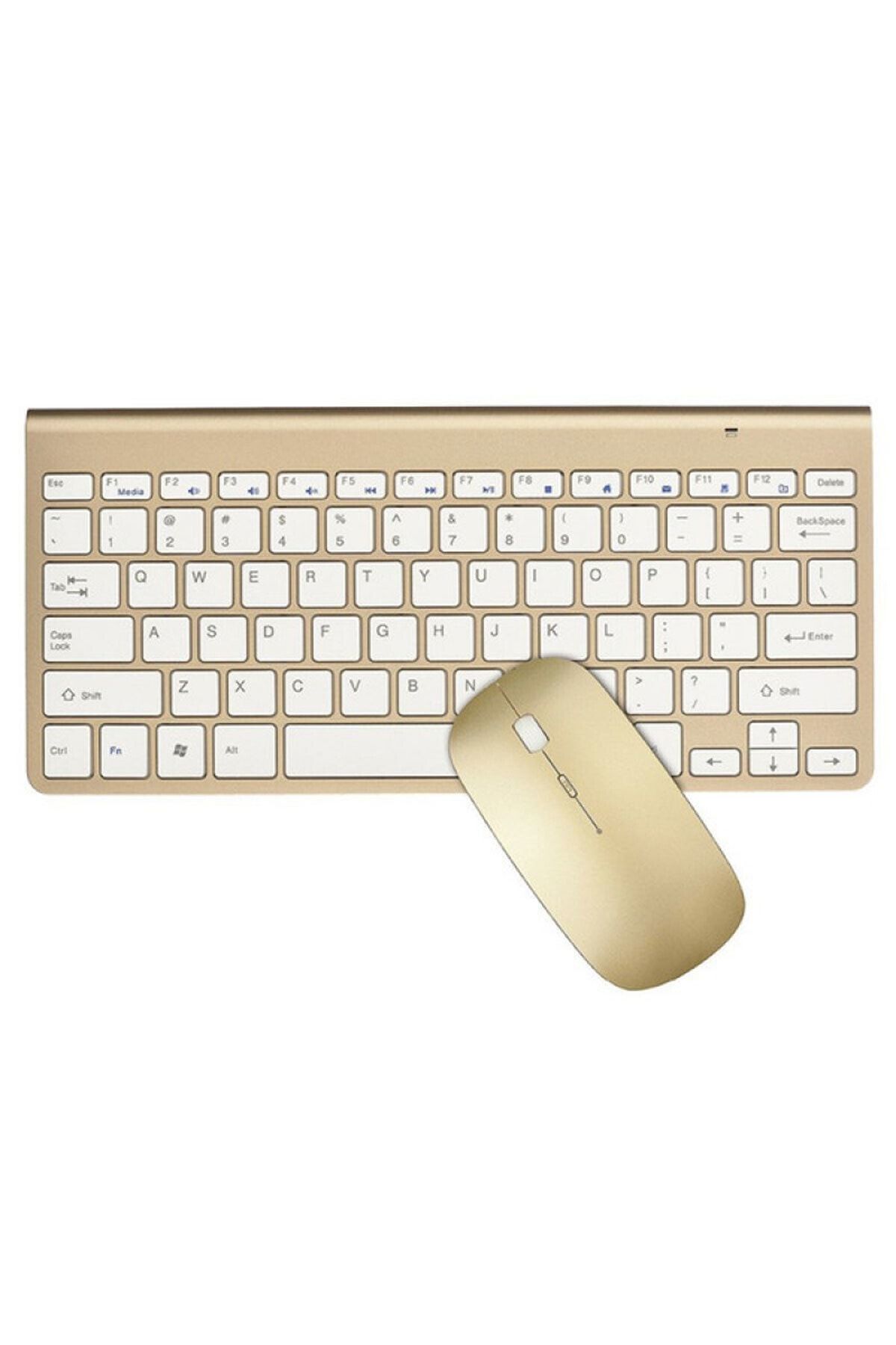 TahTicMer Huawei Matepad X1 Uyumlu Kablosuz Taşınabilir Wireless Klavye Mouse Set 2.4 Ghz