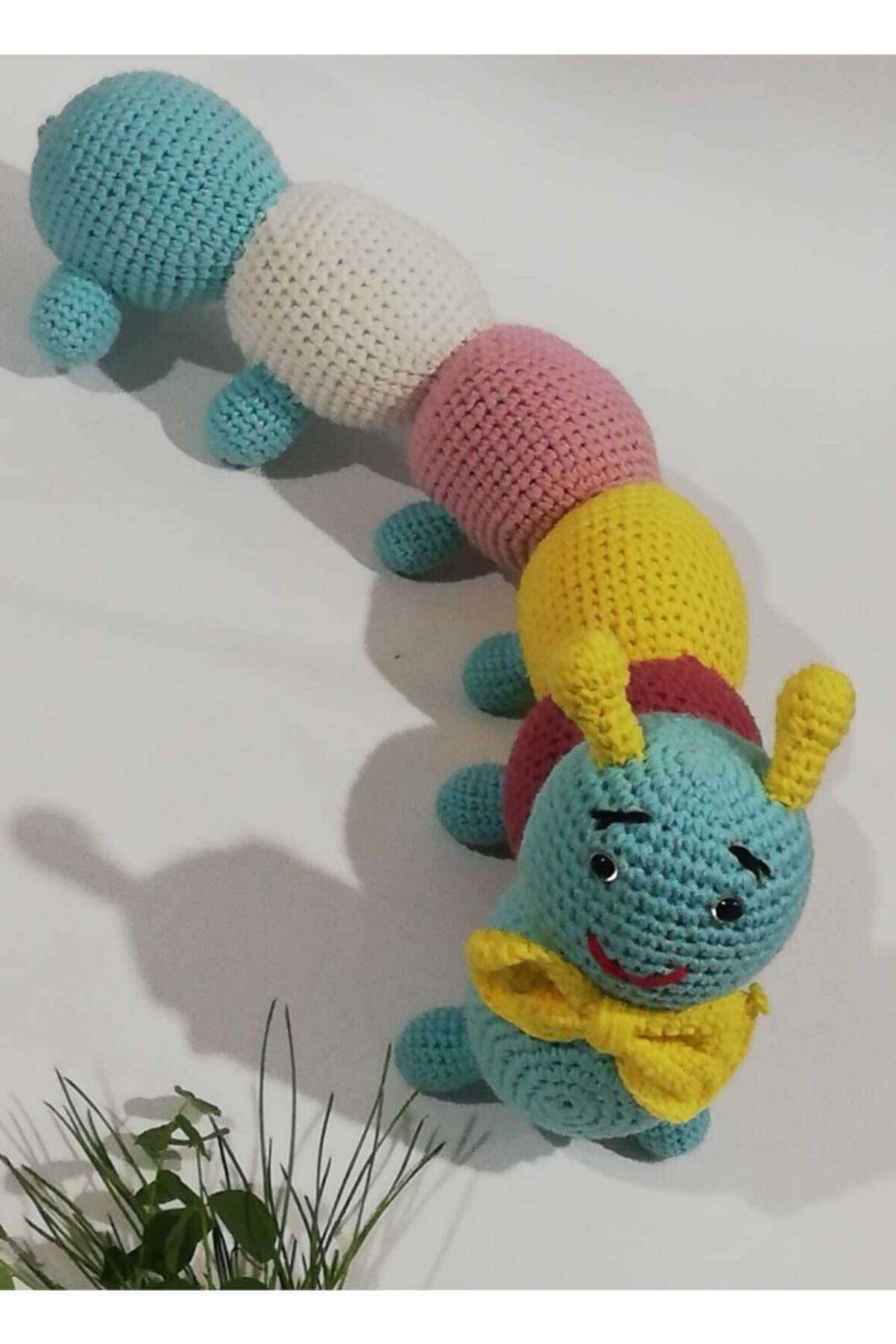 OEM Amigurumi Organik Yıkanabilir El Örgüsü Tırtıl