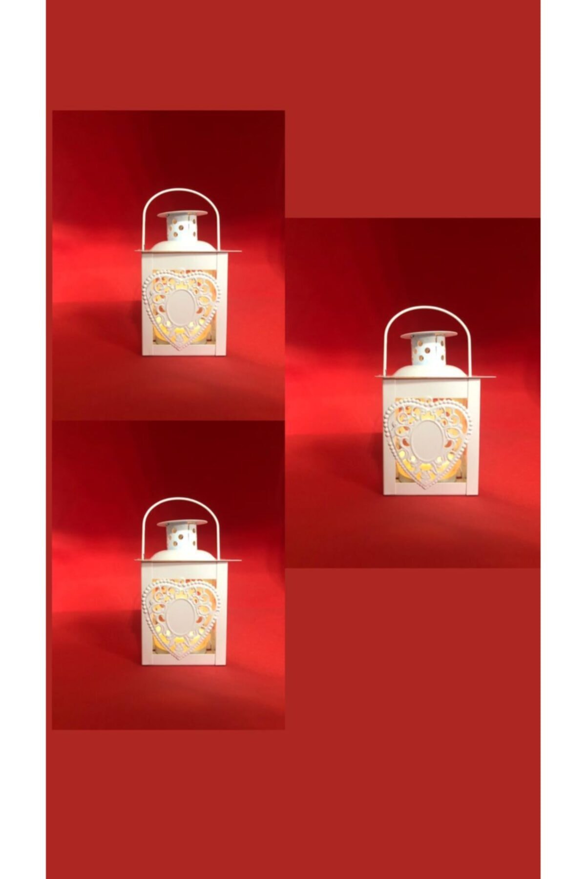 LITTLESHOP Mumluk, Dekoratif Fener 3'lü Set