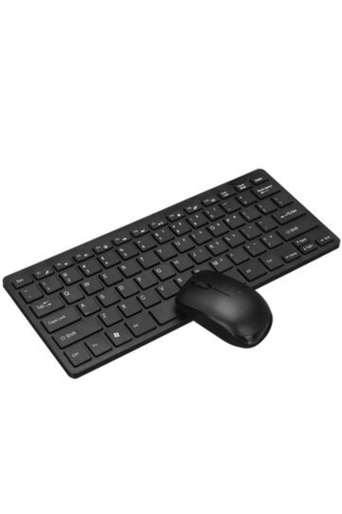 Mofy's K-03 Kablosuz Mini Klavye Mouse Fare Set Bilgisayar Smart Tv Uyumlu Siyah