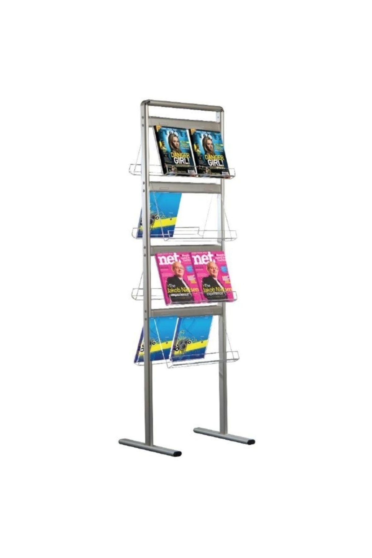 DENGE Çift Taraflı Broşür Set Akrilik Cepli 16xa4 Broşür Standı
