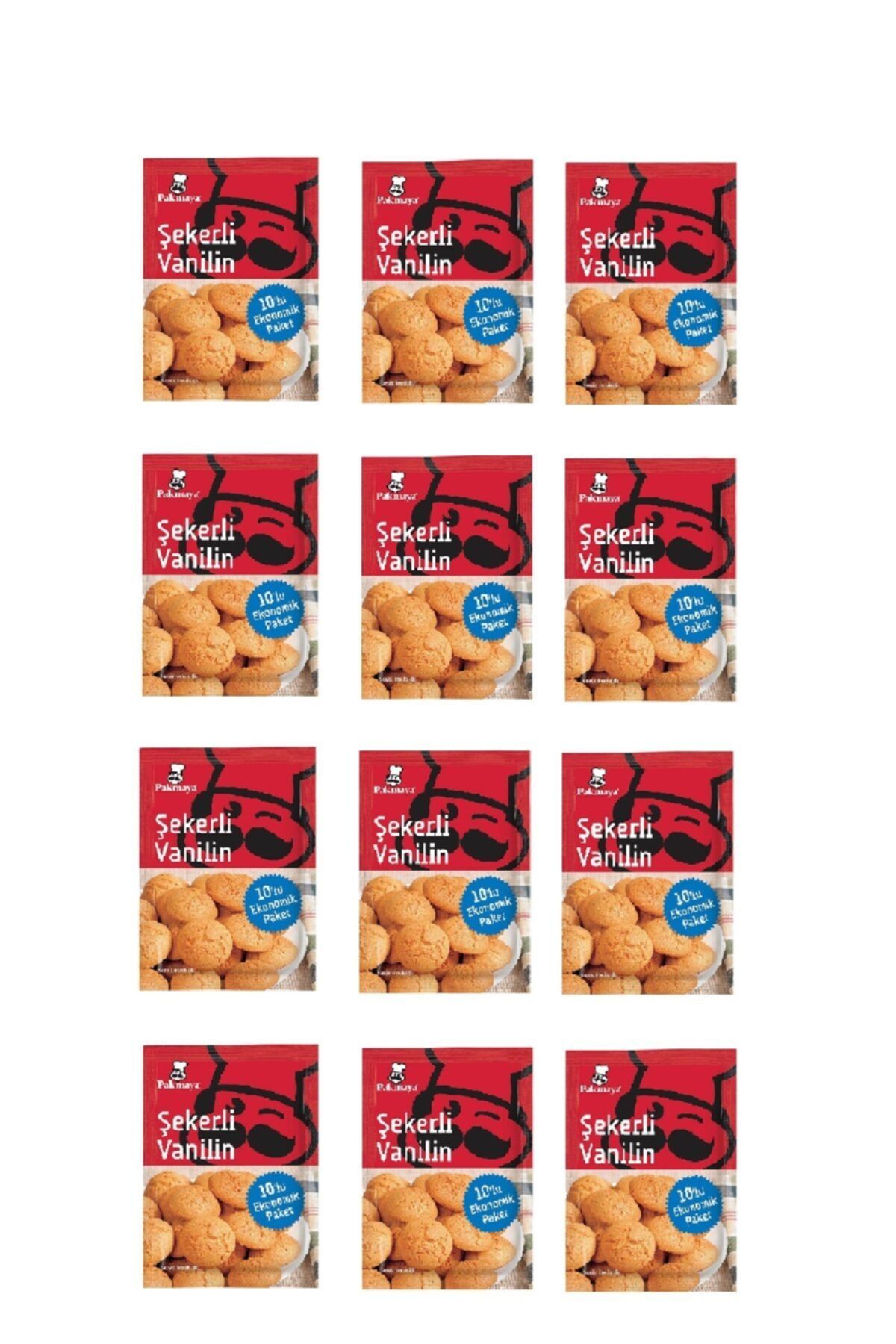 Pakmaya Şekerli Vanilin 10 X 5 Gr X 12 Adet