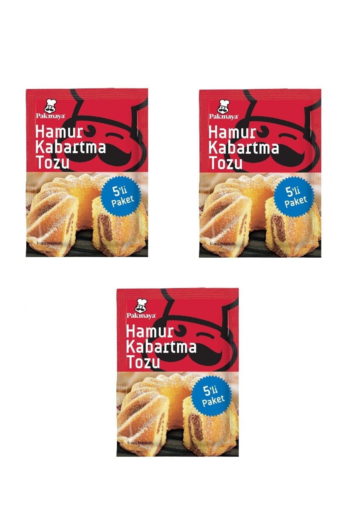 Pakmaya Hamur Kabartma Tozu 5'li X 3 Adet