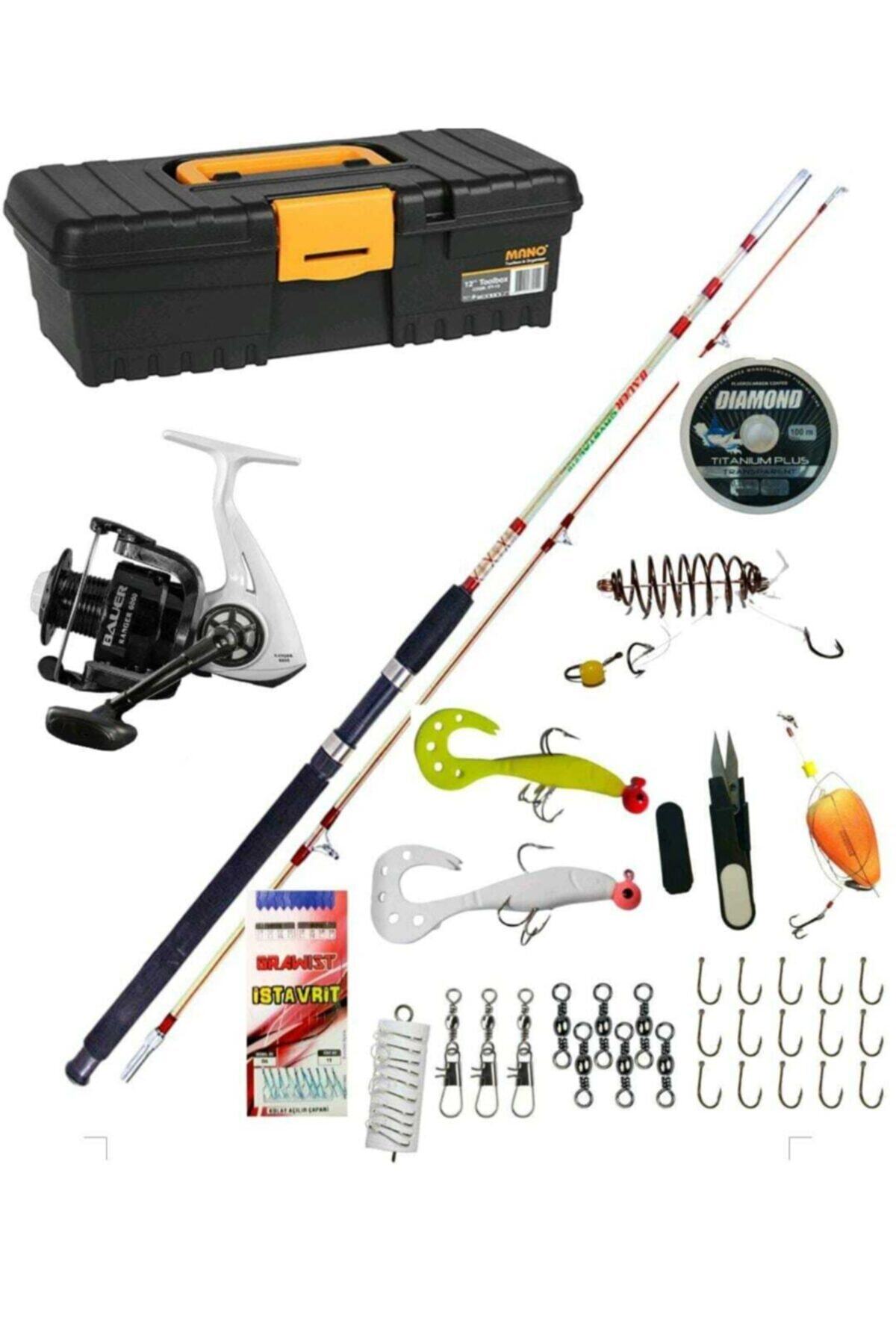 BAUER Kıyı Tekne Olta Takımı Ranger5000 Crıstal210cm 100_200gr Kamış