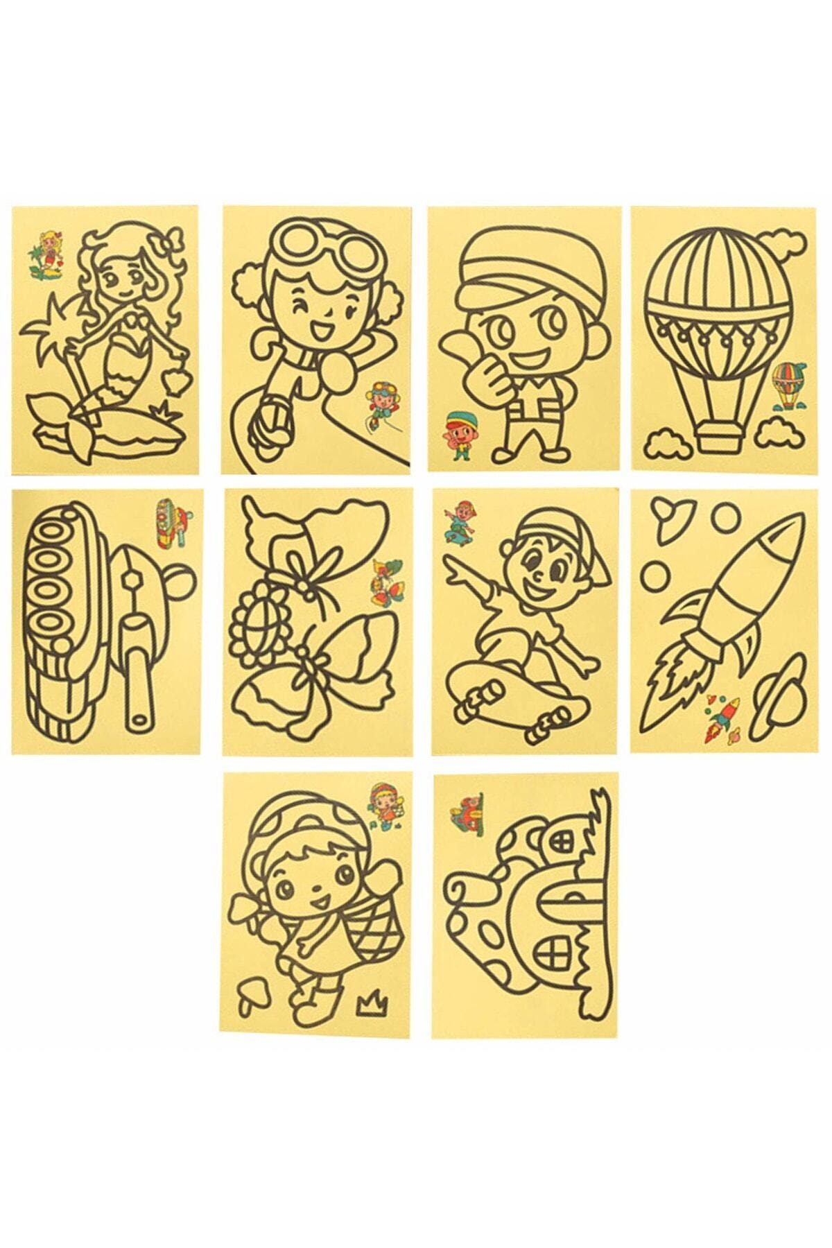 Magic Hobby 10 Adet A4 Boyutunda Kum Boyama Seti Fiyati Yorumlari Trendyol