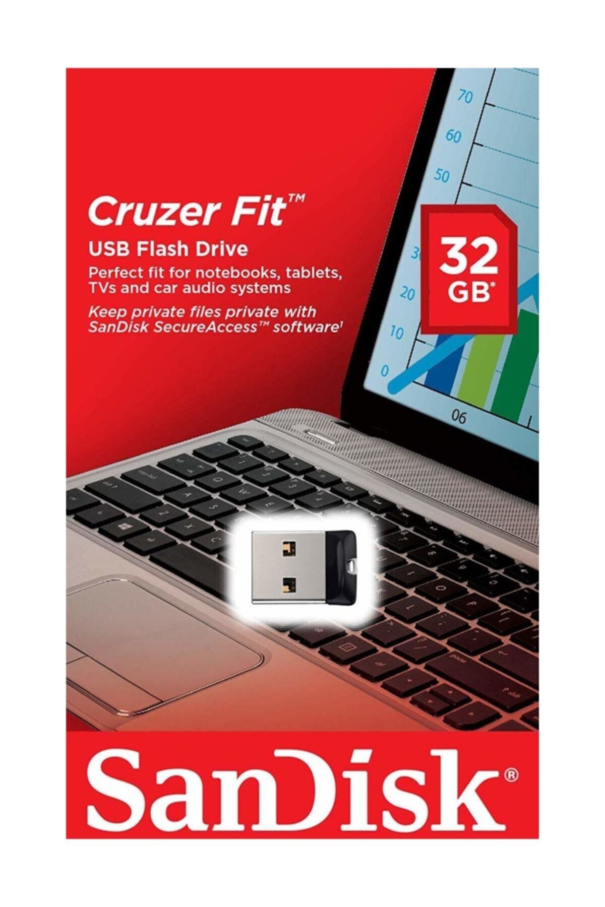 SanDisk Cruzer Fit Usb 2.0 Bellek 32 Gb Sdcz33-