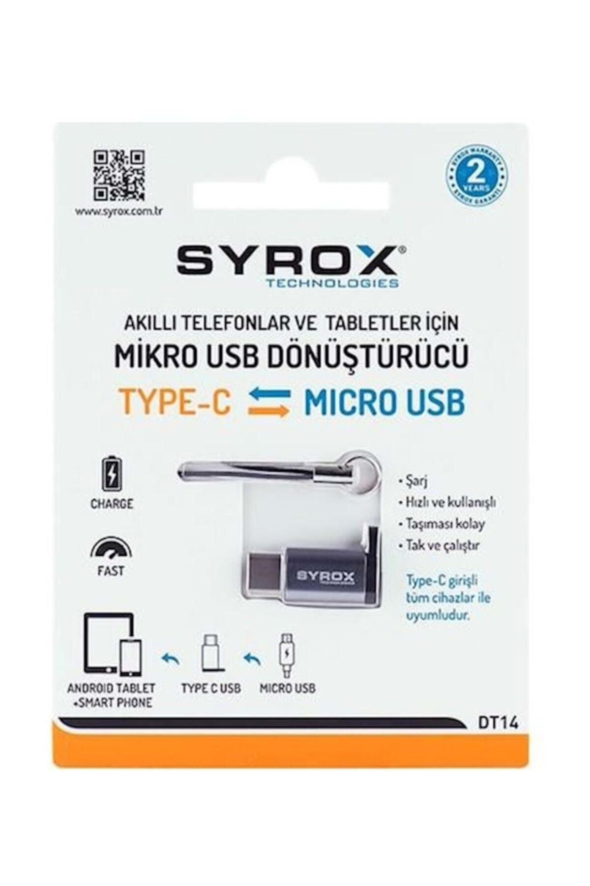 Syrox Dt14 Micro-type-c Dönüştürücü