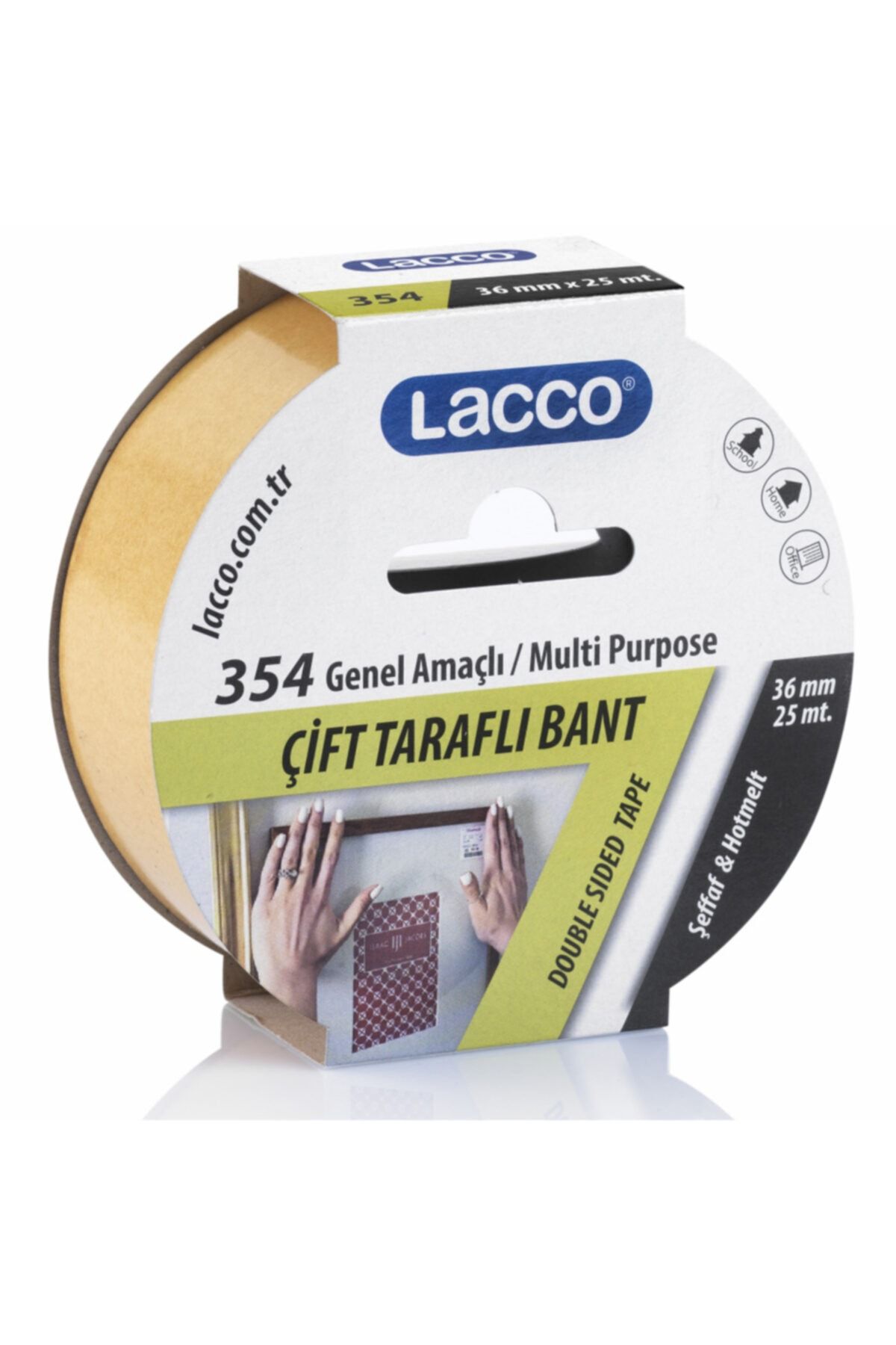 Lacco Çift Taraflı Bant 36 Mm * 25 M.