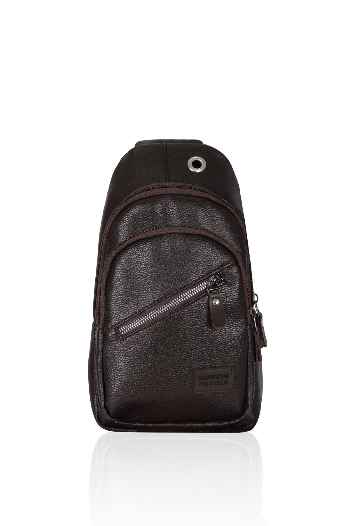 Cambridge Polo Club Suni Deri Bodybag Plevr50066 Kahve