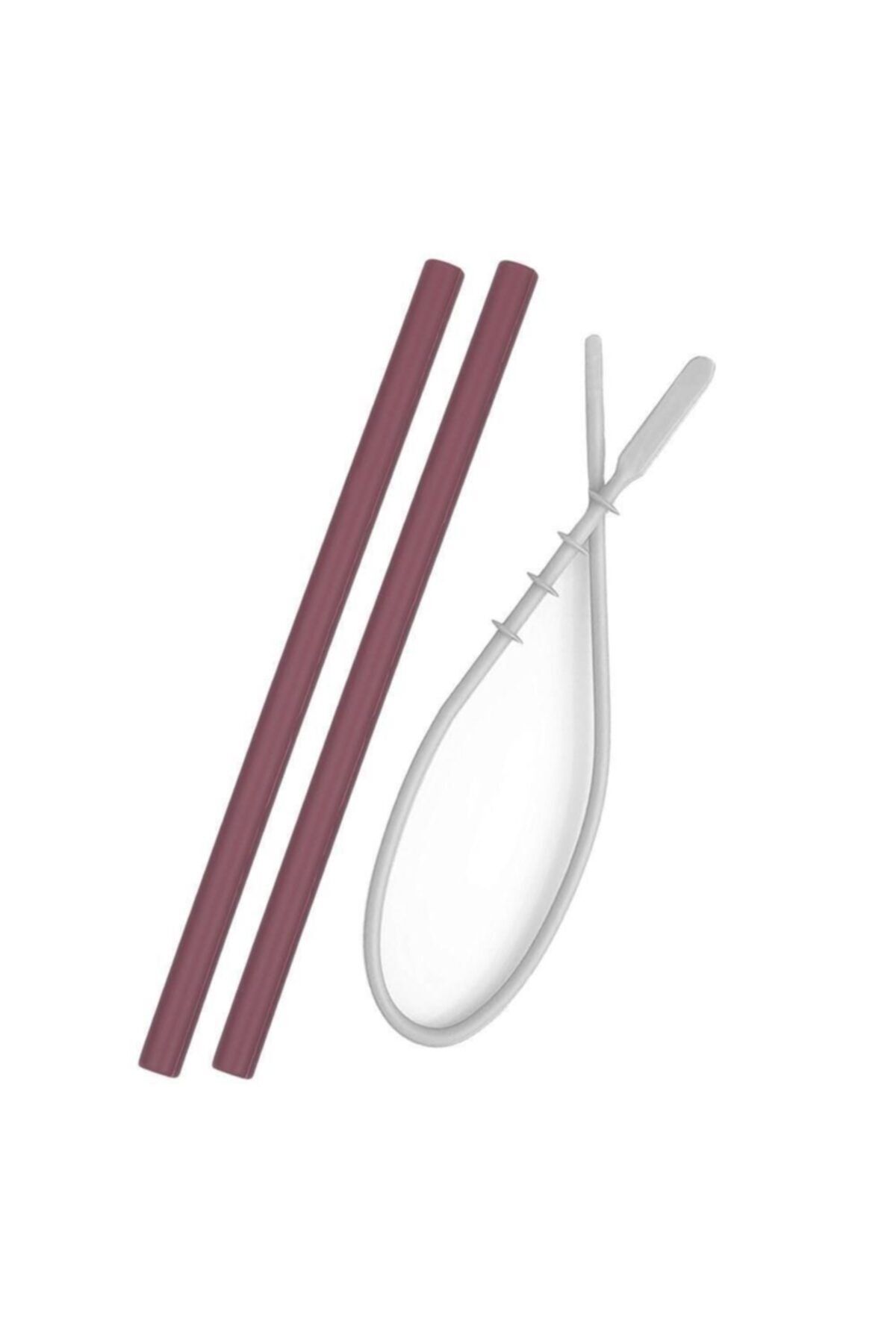 Oioi Bordo Silikon Pipet  Ve Temizleme Fırçası 2li