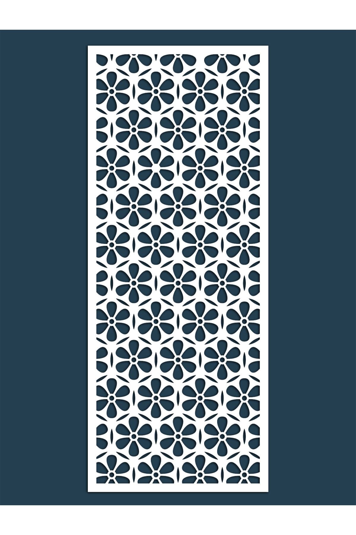 Liar Dekor Liar Ahşap Seperatör (Paravan) - KSP-23 - (10 mm) - (100 cm x 210 cm) - (Beyaz)