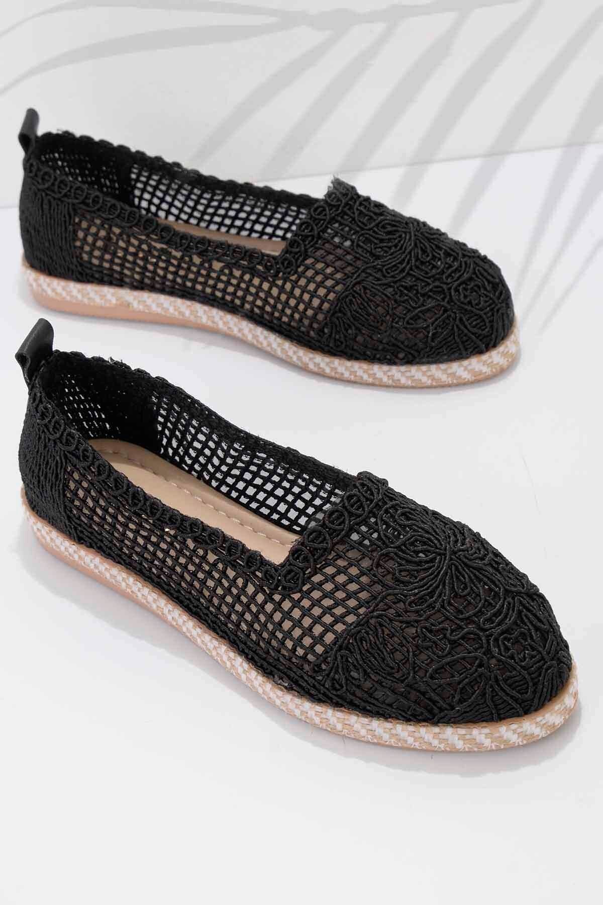 Bambi Siyah Kadın Espadril K01823012016