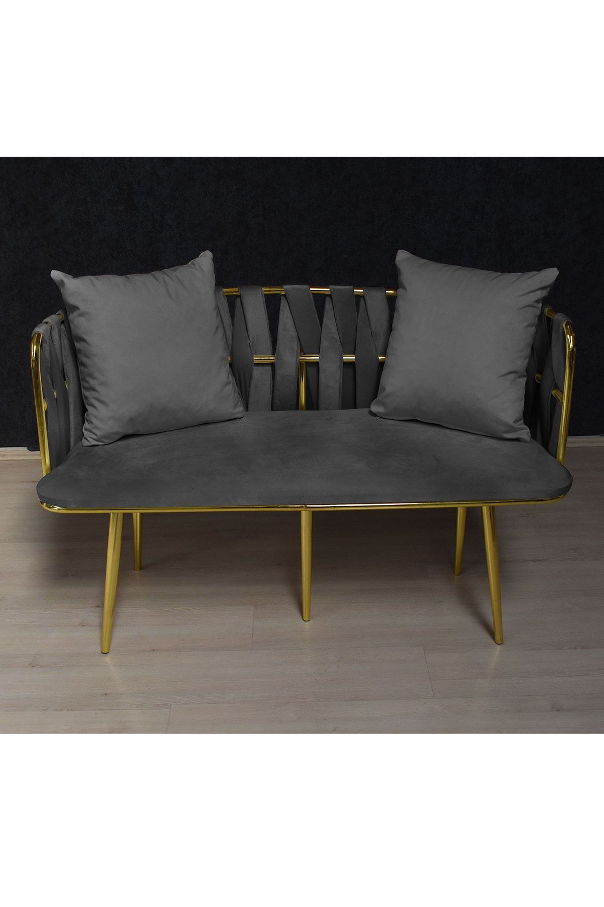 Olinpa Metal Cafe Balkon Mutfak Ivy Gold Koltuk