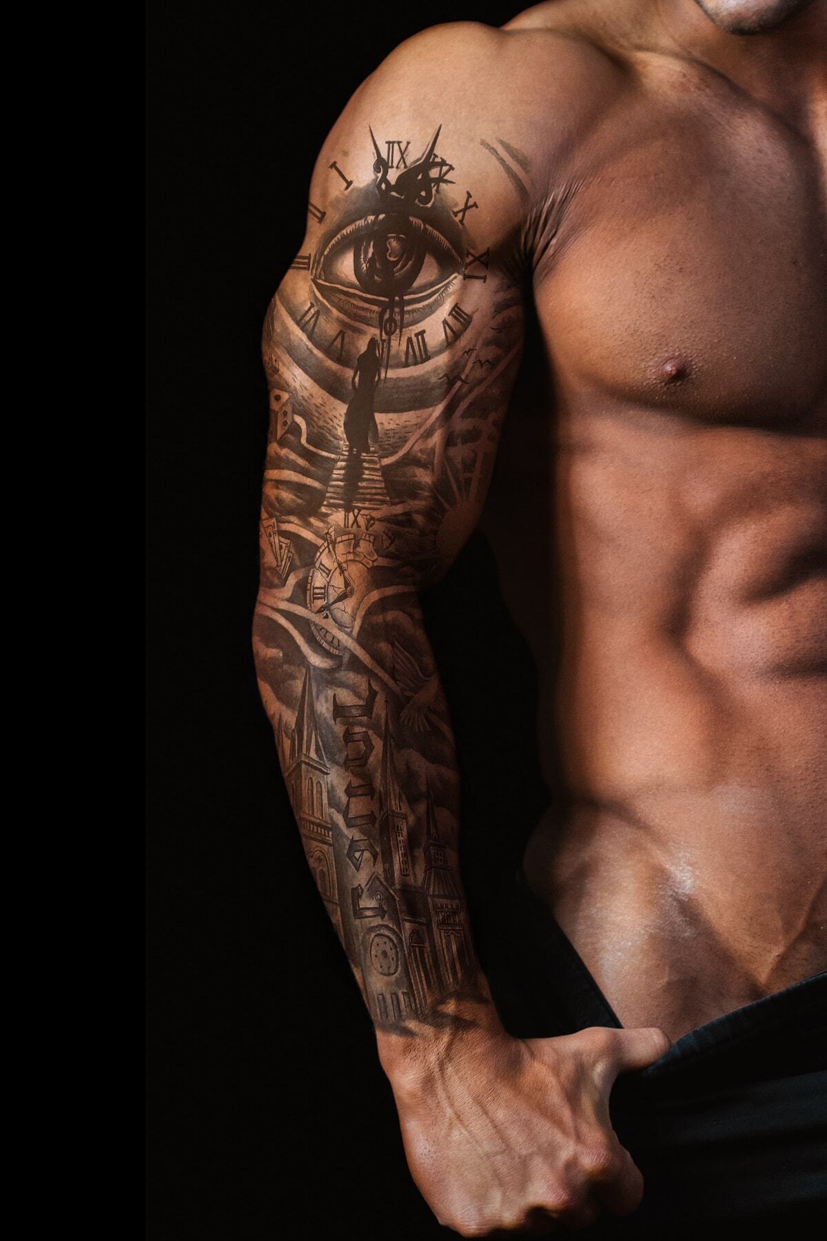 TAKIŞTIR Geçici Göz Kol Dövme Tattoo