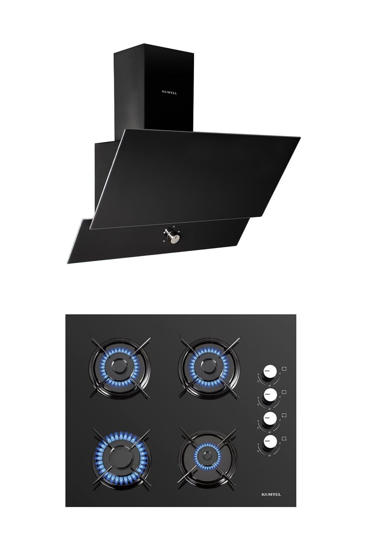 KUMTEL Siyah 2 li set