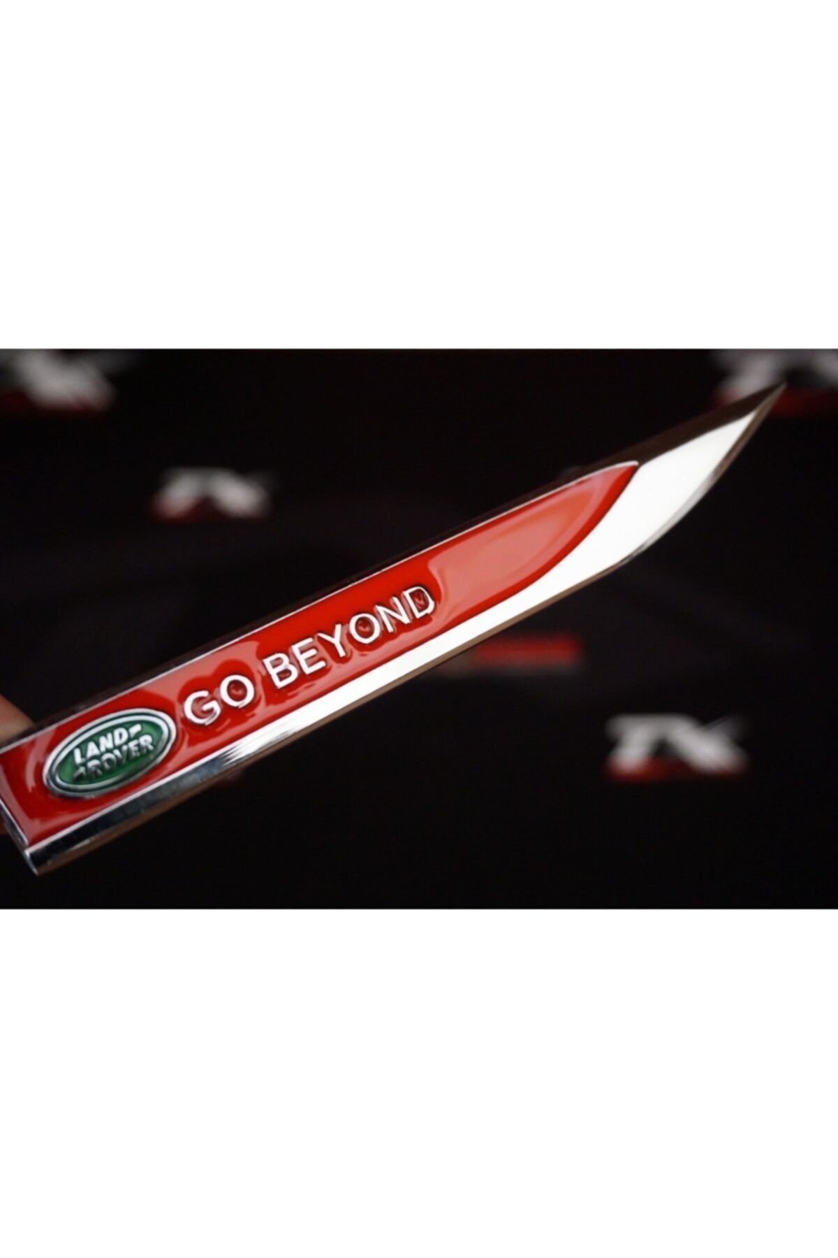 Land Rover Go Beyond Logo Çamurluk Yanı Krom Metal Bıçak Logo