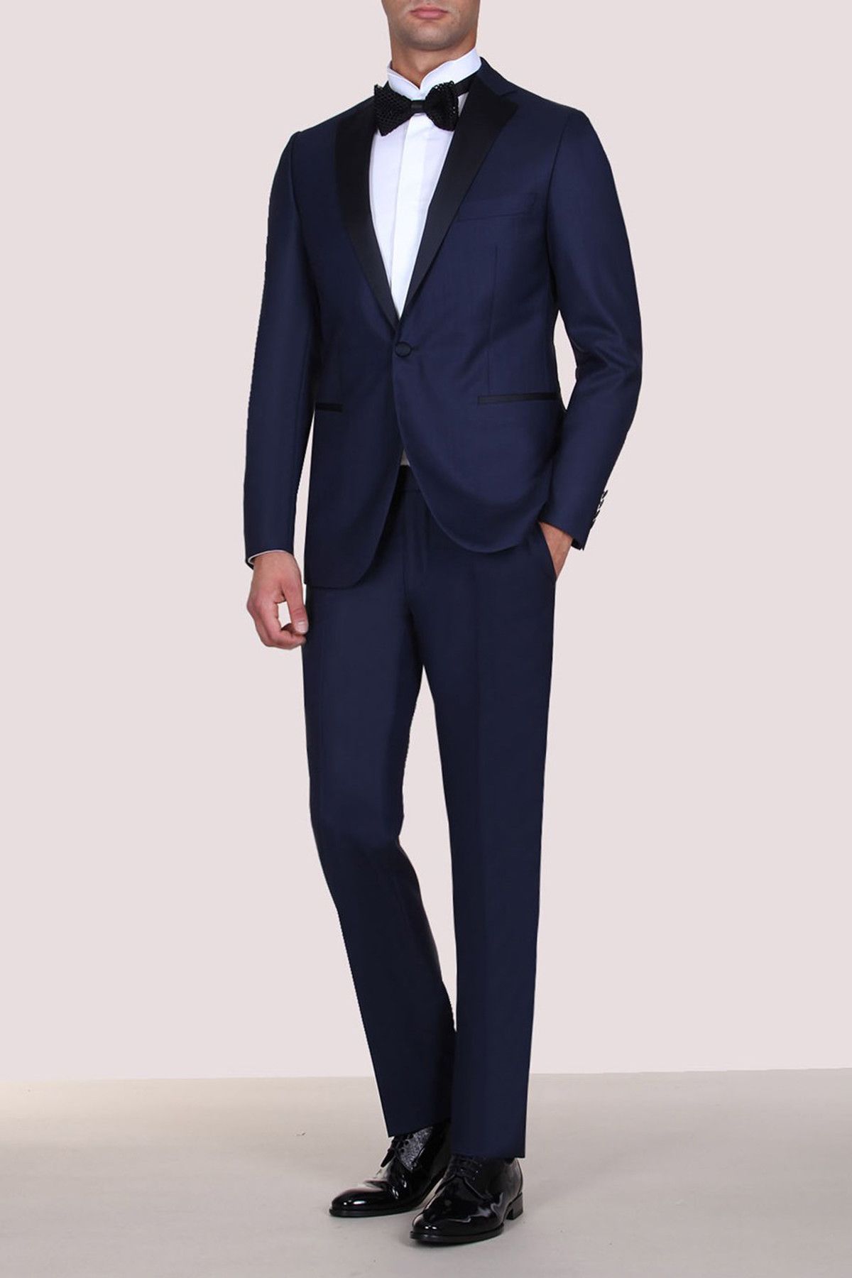 Kip Slim Fit Pilesiz Mono Yaka Smokin Takım Elbise - KP10080886
