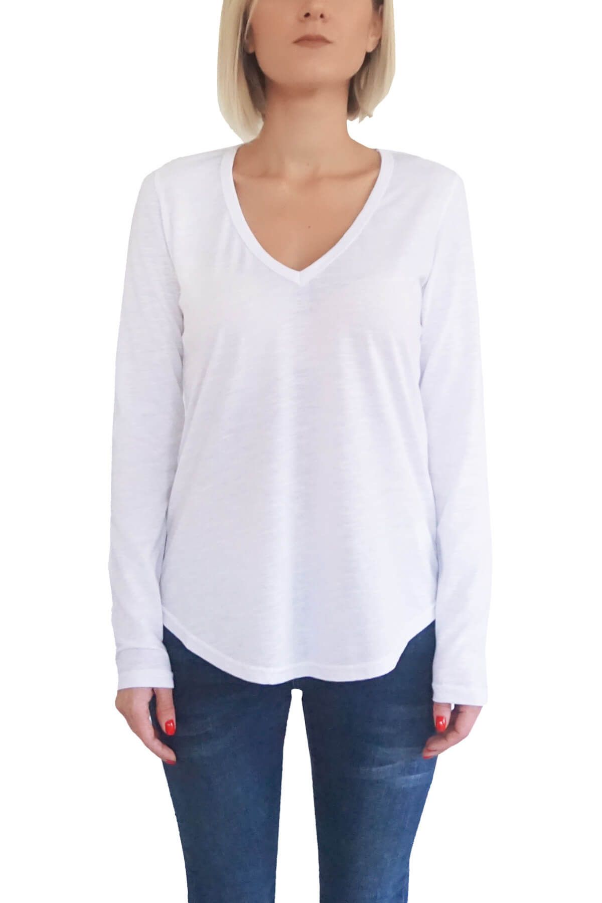 MOF Kadın Beyaz T-Shirt UKVYT-B 1