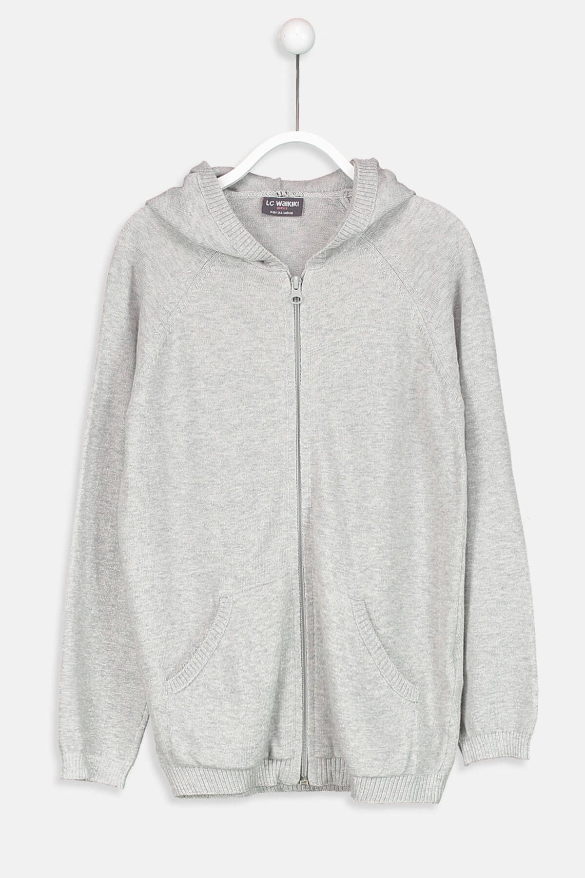 lc waikiki kiz cocuk grey melange d5p hirka fiyati yorumlari trendyol
