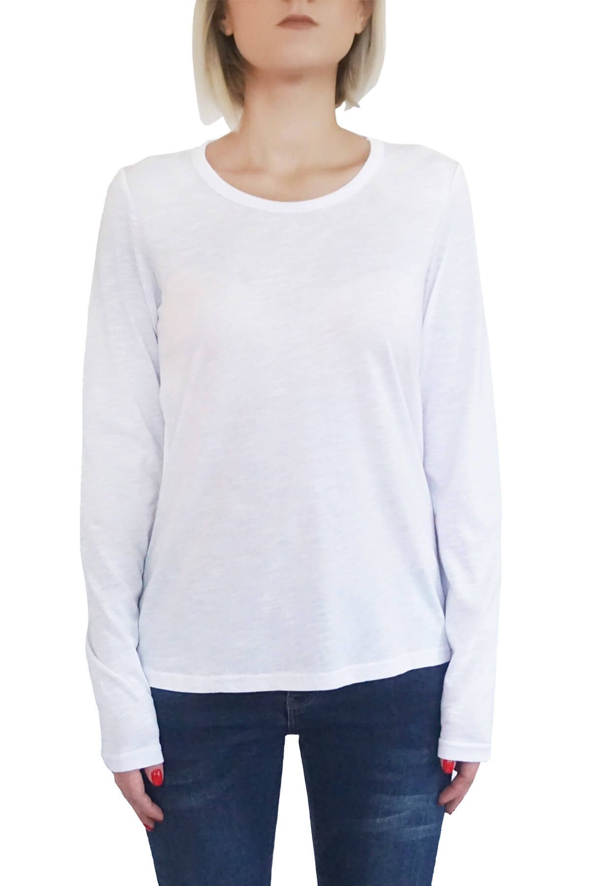 MOF Kadın Beyaz T-Shirt UKSYT-B 1