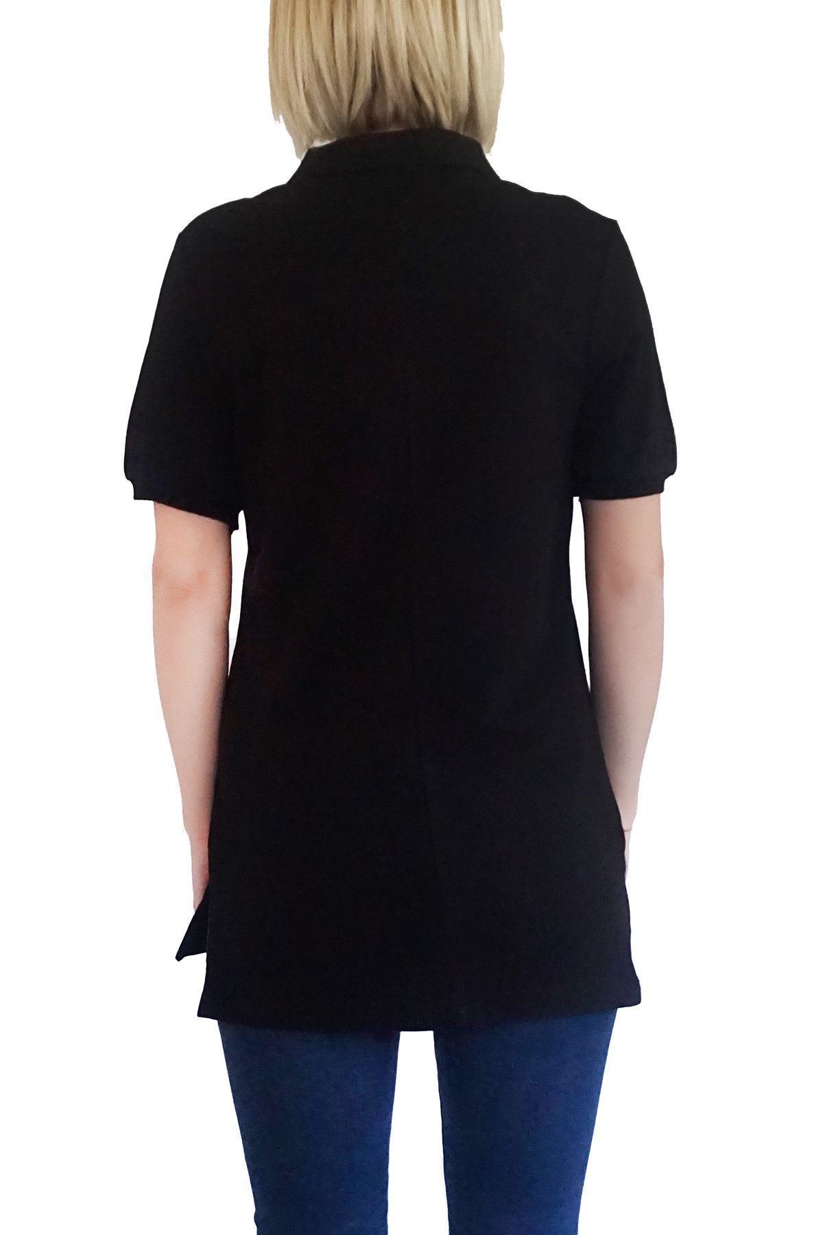 MOF Kadın Siyah T-Shirt POLO-F-S 2