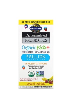 Garden Of Dr. Formulated Probiotics Organic Kids 30 Yummy Image 0