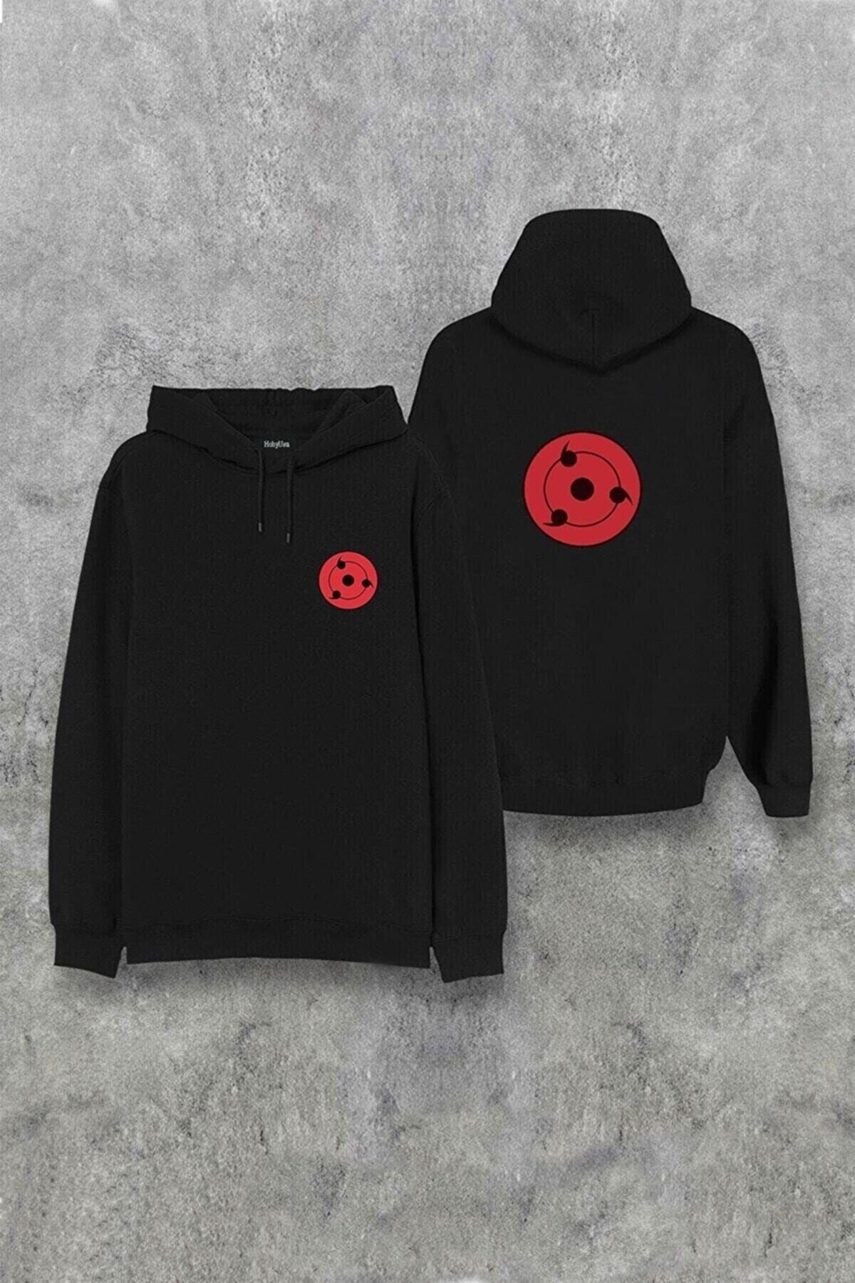 Hunors Sportswear Company Naruto Sharingan Logo Printed Hoodie
