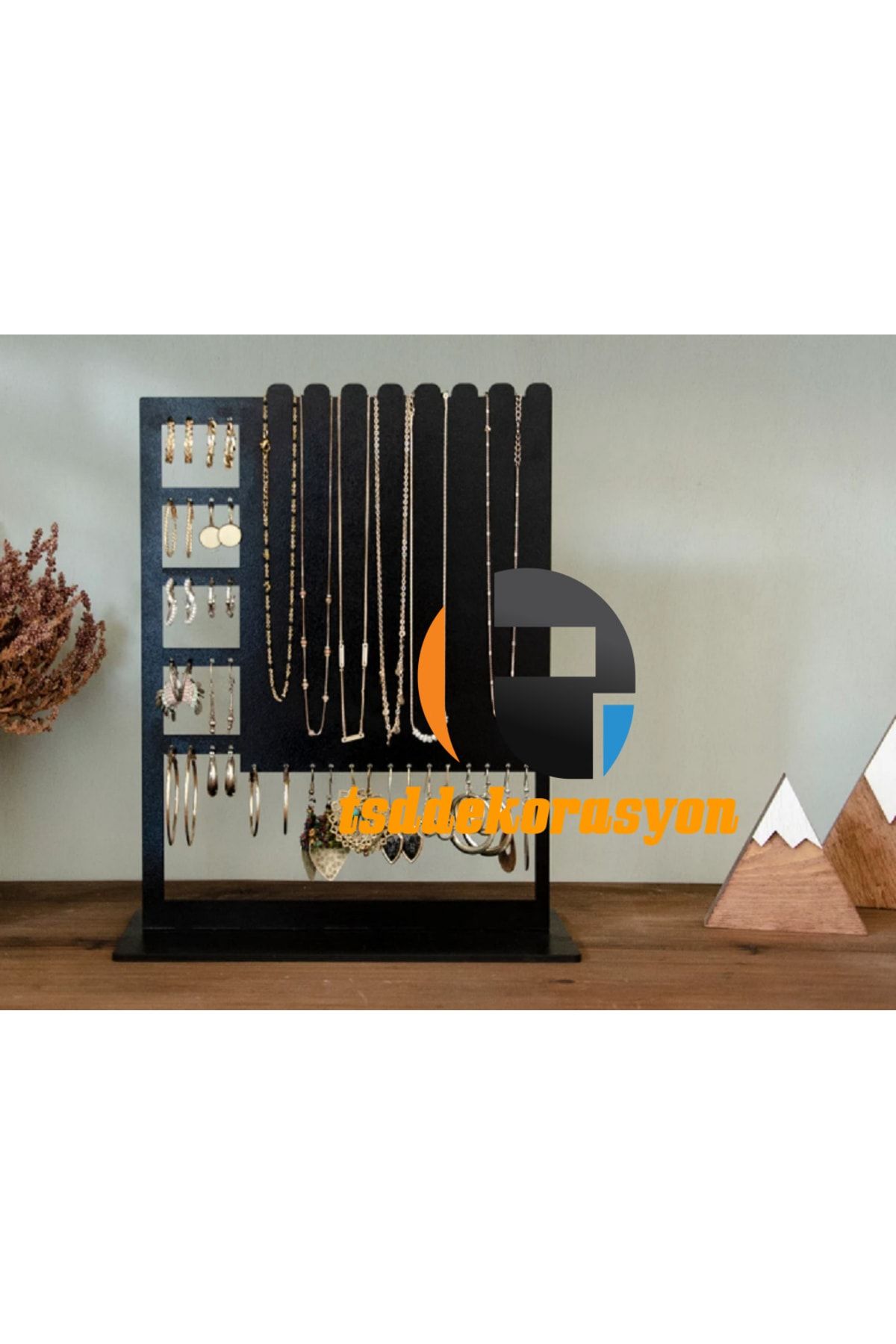 Necklace and outlet earring stand