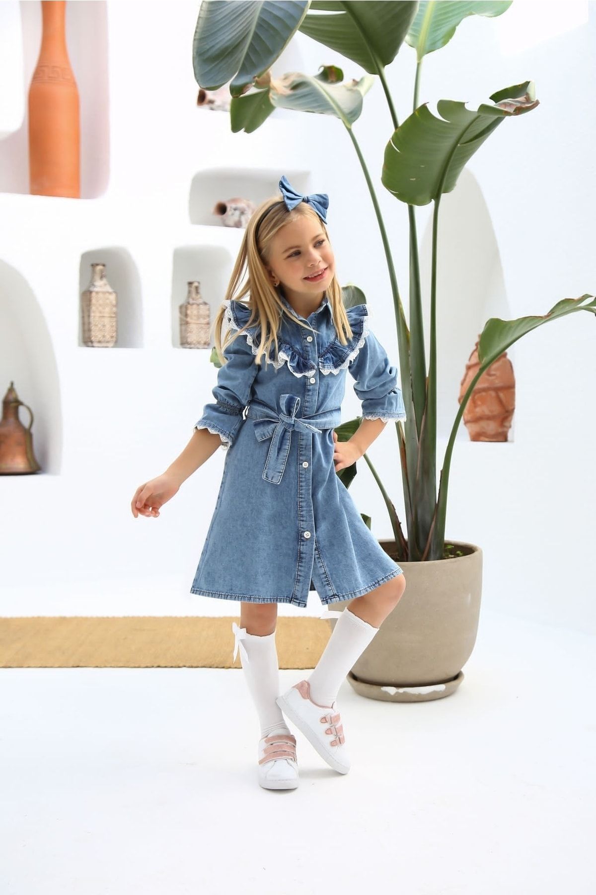 Denim cheap kids dress